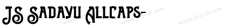 JS Sadayu Allcaps字体转换